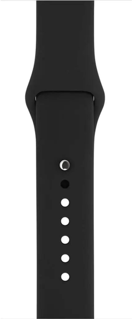 Pasek Mercury Silicon do Apple Watch Series 1/2/3/4/5/6/7/8/SE/SE2/Ultra 42-45 mm Czarny (8809724801762) - obraz 3