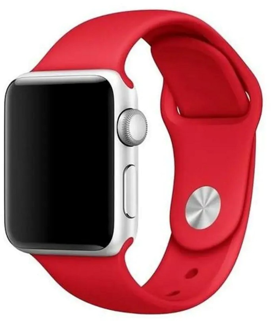 Pasek Mercury Silicon do Apple Watch Series 1/2/3/4/5/6/7/8/SE/SE2/Ultra 42-45 mm Czerwony (8809724801724) - obraz 1