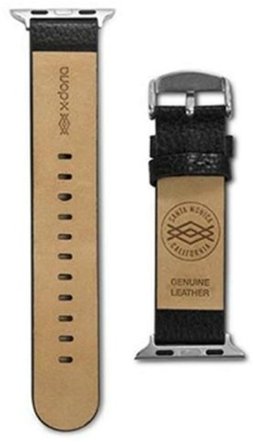 Pasek X-Doria Lux 23821 do Apple Watch Series 1/2/3/4/5/6/7/8/SE/SE2 38-41 mm Czarny (6950941439664) - obraz 1