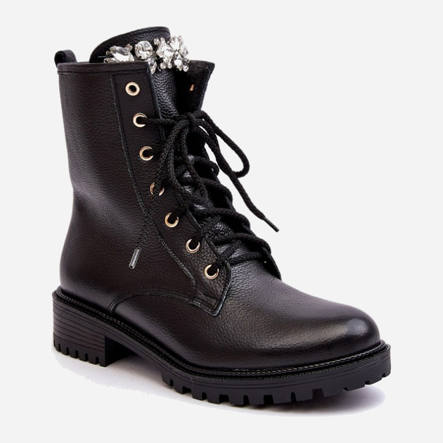 Жіночі зимові черевики високі Zazoo 1757 37 Чорні (5905677982183) - зображення 2