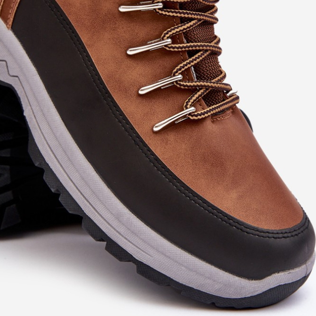 Buty trekkingowe męskie wysokie Maraena 41 Brązowe (5905677973426) - obraz 5