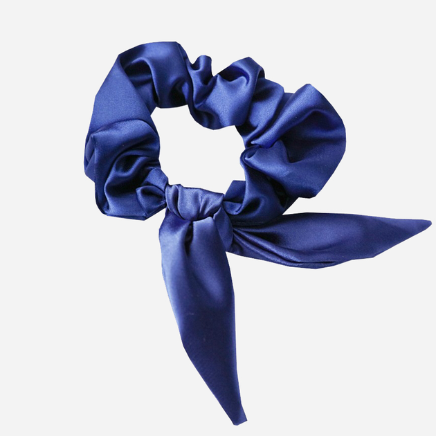 Резинка для волосся DKaren Satin Синя (5903251438019) - зображення 1
