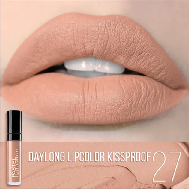 Помада матова рідка Pastel Daylong LipColor Kissprof тон 27 7 мл(8690644143274) - Фото 2 Помада матова рідка Pastel Daylong LipColor Kissprof тон 27 7 мл(8690644143274) - изображение 2