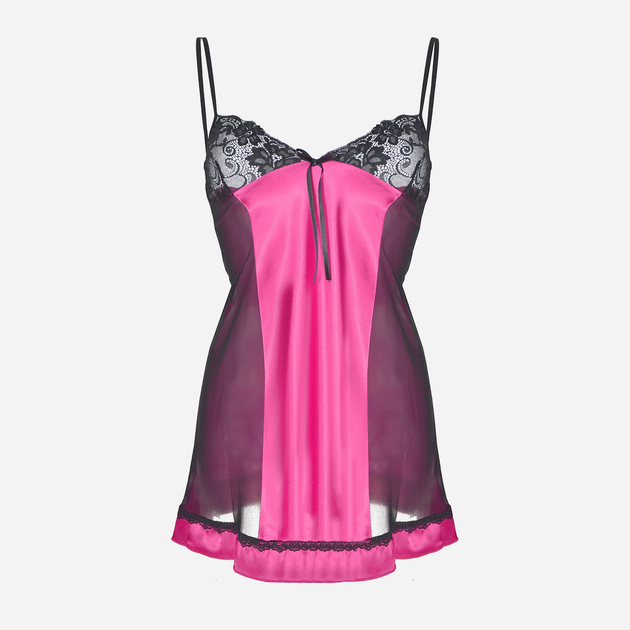 Sukienka erotyczna damska DKaren Slip Roxy 2XL Ciemno-różowa (5902686592440) - obraz 1