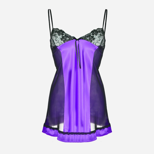 Sukienka erotyczna damska DKaren Slip Roxy XL Fioletowa (5901780668075) - obraz 1
