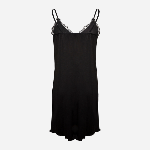 Koszula nocna damska z koronką DKaren Slip Zuwena XS Czarna (5903251468627) - obraz 4