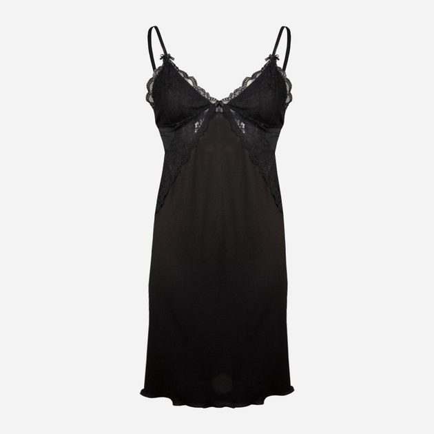 Koszula nocna damska z koronką DKaren Slip Zuwena M Czarna (5903251468641) - obraz 3