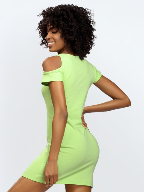 Нічна сорочка жіноча DKaren Slip Esi XS Світло-зелена (5903251469167) - зображення 2