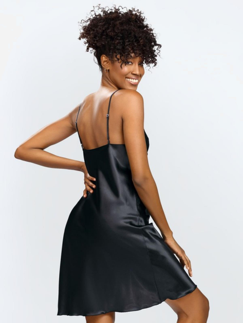 Нічна сорочка жіноча DKaren Slip Alika XL Чорна (5903251468481) - зображення 2
