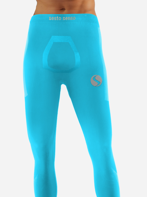 Spodnie legginsy termiczne męskie Sesto Senso CL42 L/XL Niebieskie (5904280038553) - obraz 1
