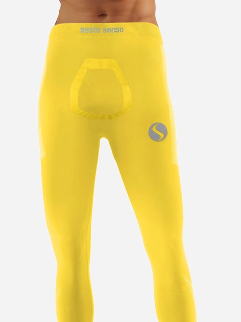 Spodnie legginsy termiczne męskie Sesto Senso CL42 XXL/XXXL Żółte (5904280038775) - obraz 1