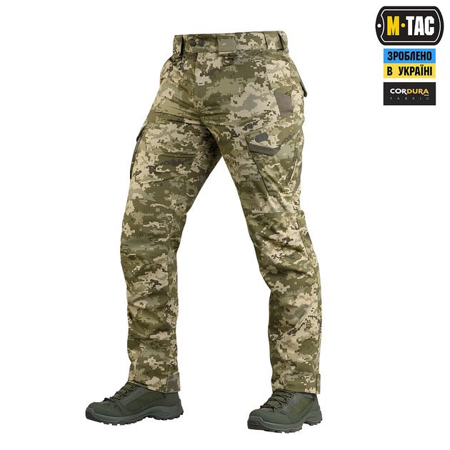 M-tac комплект штани тактичні із вставними наколінниками піксель кофта олива статутні S - зображення 2