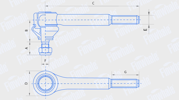 Наконечник рулевой тяги ВАЗ 2121 внутренний Finwhale FJ425 - изображение 2