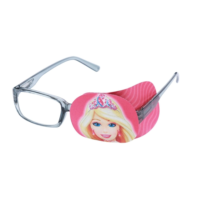 Окклюдер на очки детский тканевый Fuddy-Duddy 2шт для левого и правого глаза с рисунком Принцесса (O-8) - изображение 2