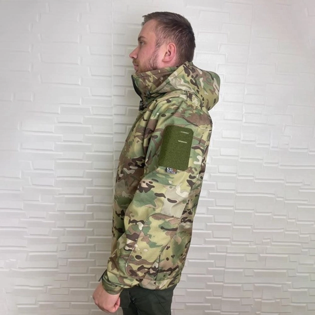 Чоловіча Куртка 5.11 Soft Shell на флісі / Верхній Одяг із захистом від вологи мультикам розмір S - зображення 2