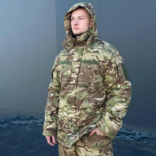 Чоловічий зимовий Костюм "Кордон-6" Куртка + Штани / Польова форма на флісі саржа мультикам розмір S - зображення 2