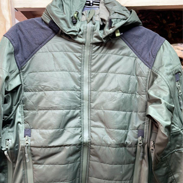 Чоловіча Куртка Level 7 з Мембраною та Пуховим утеплювачем олива розмір 3XL - зображення 1