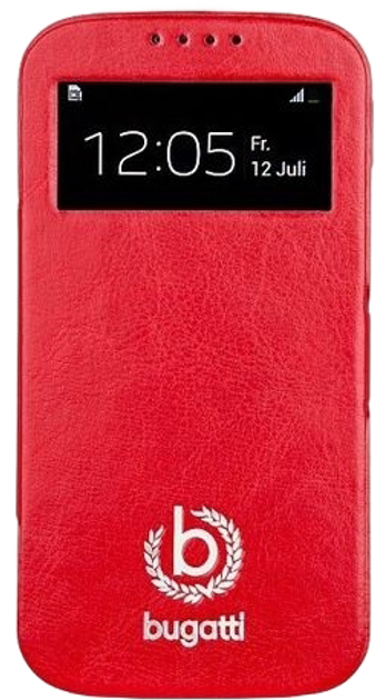 Etui z klapką Bugatti UltraThin Book Geneva do Samsung Galaxy S4 Red (4042632084290) - obraz 1