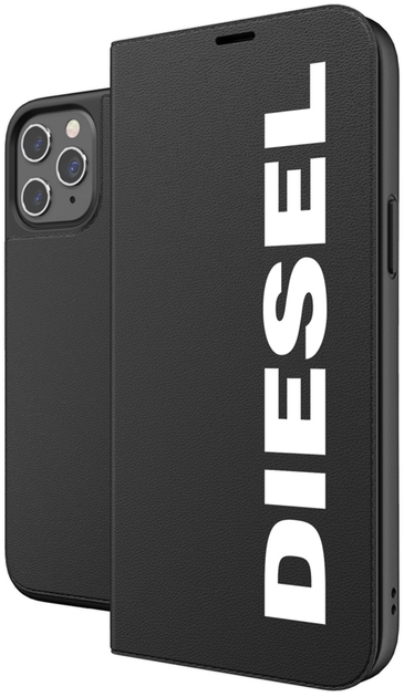 Чохол-книжка Diesel Booklet Case Core для Apple iPhone 12 Pro Max Black-white (8718846084970) - зображення 1