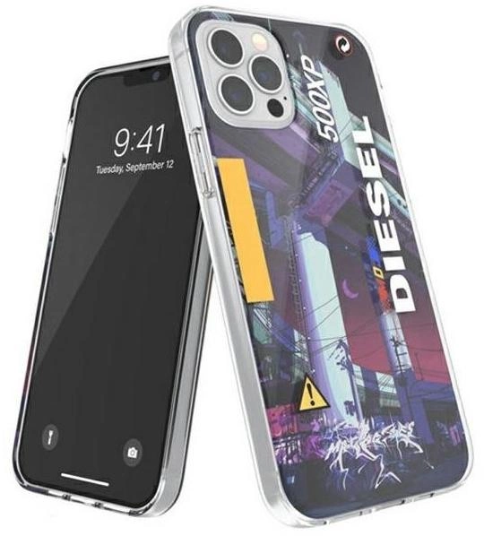 Etui Diesel Clear Case Mad Dog Jones do Apple iPhone 12/12 Pro Colorful (8718846088800) - obraz 1