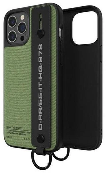 Etui Diesel Handstrap Case Utility Twill do Apple iPhone 12 Pro Max Black-green (8718846088503) - obraz 2