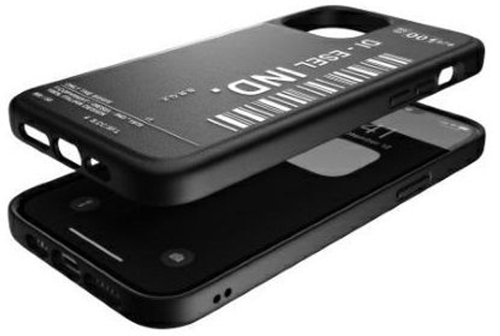 Панель Diesel Moulded Case Core Barcode Graphic для Apple iPhone 12/12 Pro Black-white (8718846084994) - зображення 3