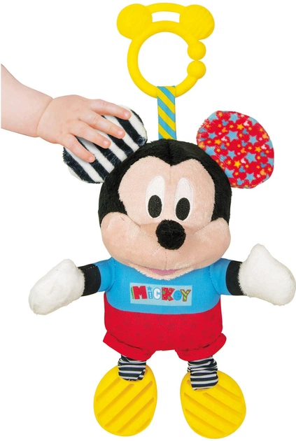 Miękka zabawka-zawieszka do wózka Clementoni Mickey z serii Disney Baby (8005125171651) - obraz 2