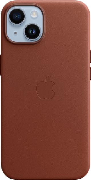 Etui Apple MagSafe Leather Case do Apple iPhone 14 Umber (194253345336) - obraz 1