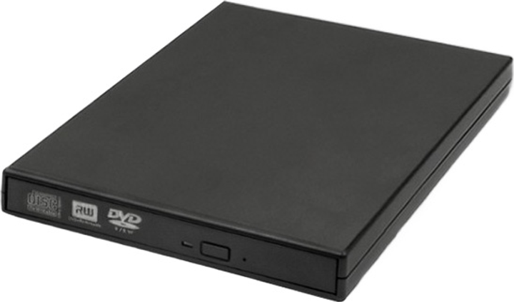 Napęd optyczny Qoltec DVD-RW USB 2.0 Czarny (5901878518589) - obraz 1