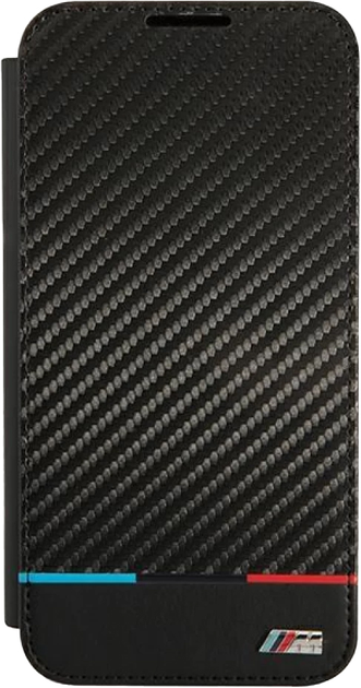 Etui z klapką BMW M Collection Triangles do Samsung Galaxy S22 Plus Black (3666339043391) - obraz 1