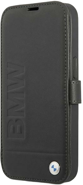 Etui z klapką BMW Signature do Apple iPhone 13 mini Black (3666339022617) - obraz 1