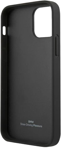 Etui BMW Leather Curve Perforate do Apple iPhone 12 Pro Max Black (3666339010911) - obraz 4