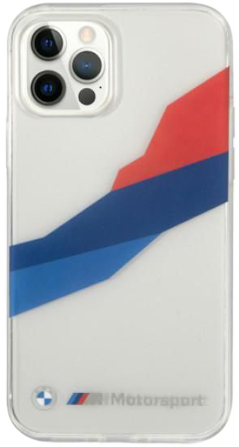 Etui BMW Motorsport Tricolor do Apple iPhone 12 Pro Max Transparent (3666339011697) - obraz 2