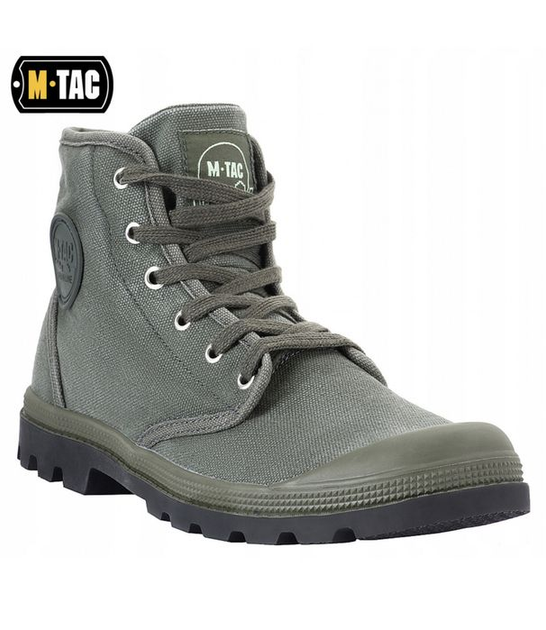 Тактичне взуття черевики M-Tac високі кеди для полювання/рибалки оливковий 43 - зображення 2