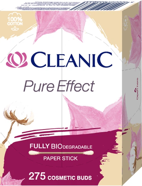 ROZETKA | Ватні палички Cleanic Pure Effect BioDegradable 275 шт ...