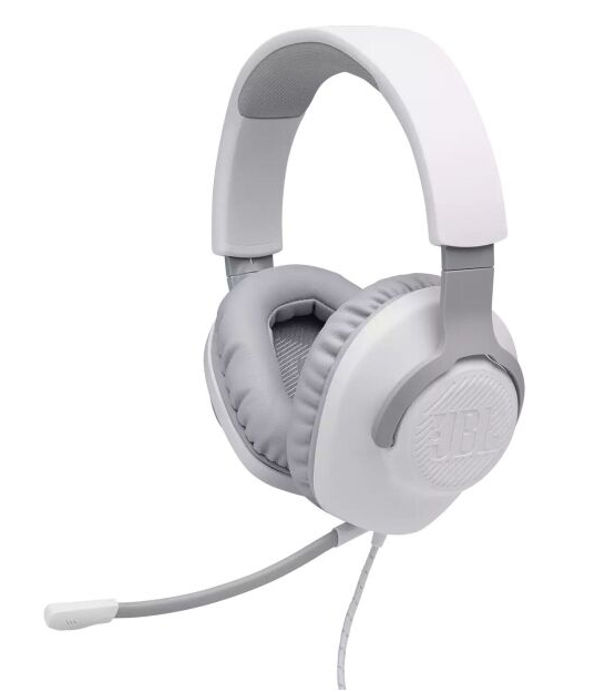 Навушники провідні повнорозмірні JBL Quantum 100 (JBLQUANTUM100WHT) Білі - зображення 2
