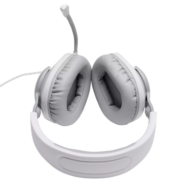 Навушники провідні повнорозмірні JBL Quantum 100 (JBLQUANTUM100WHT) Білі - зображення 6