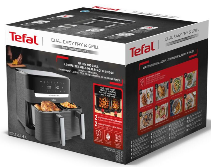 Мультипіч TEFAL Dual Easy Fry&Grill Air Fryer EY905B10 - зображення 20