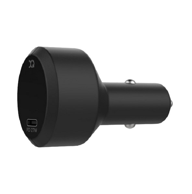 Автомобільний зарядний пристрій Xqisit Single USB-C 27W Black (4029948077628) - зображення 1