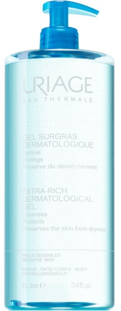 Гель для душу Uriage Surgras Dermatological Gel 1000 мл (3661434002960) - зображення 1