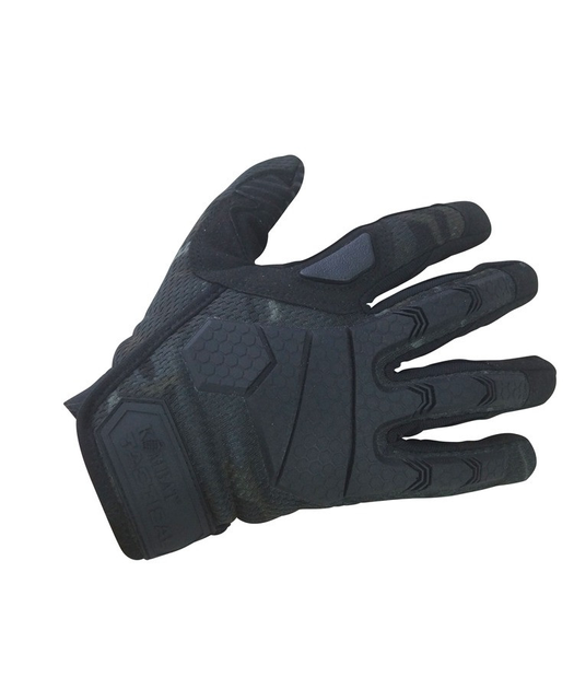 Рукавички тактичні Kombat uk Alpha Tactical Gloves L, мультікам чорний - изображение 1