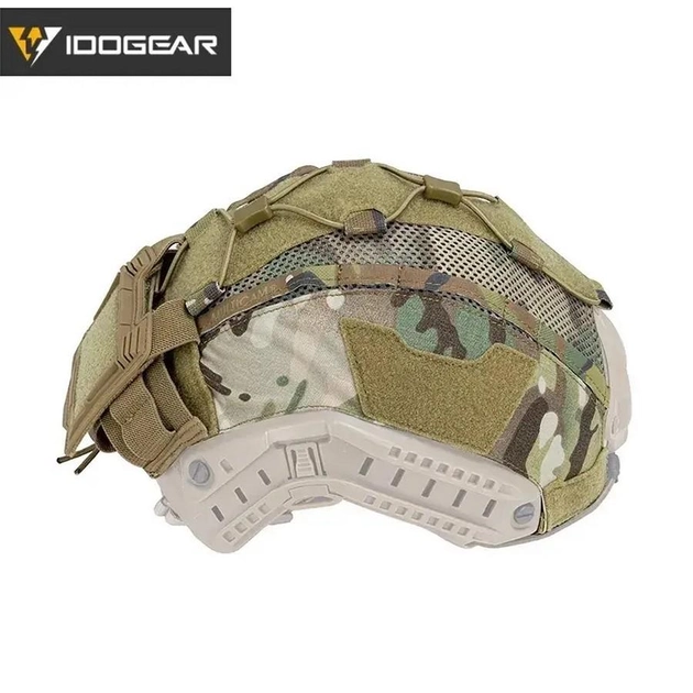 Кавер Idogear для тактичного шолома з кишенею для батареї розмір L Мультикам - зображення 1