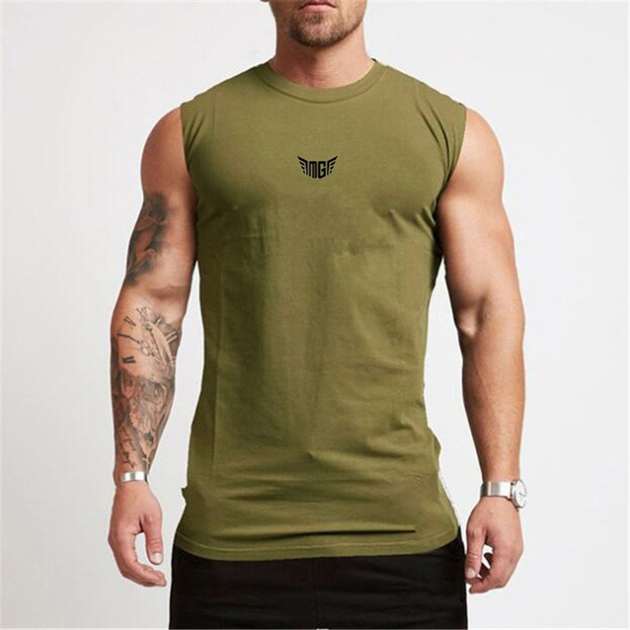 Компрессионная майка для спортзала SV Muscleguys Casual XL Хаки ...
