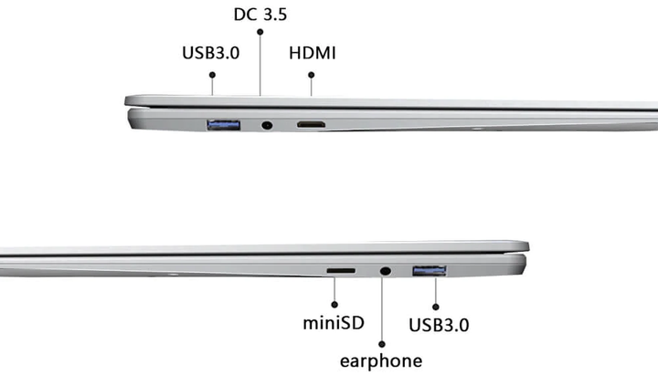 Ноутбук 15.6" KUU Yepbook Intel Celeron N5095 RAM 16GB SSD 512GB Win11 (UKR) - изображение 7