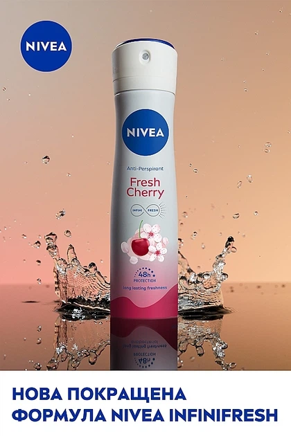 Антиперспірант "Свіжа вишня" - NIVEA Fresh Cherry Anti-Perspirant 150ml (1228939-140434) - изображение 3