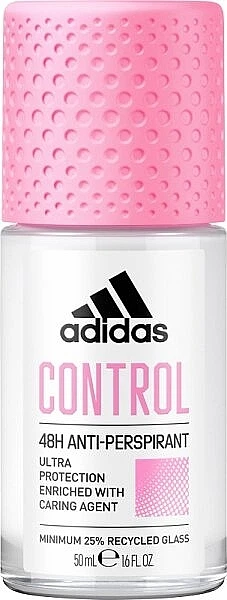 Дезодорант-антиперспирант шариковый для женщин - Adidas Control 48H Anti-Perspirant Deodorant Roll-On 50ml (50ml) (1016942-1347481-2) - Фото 1 Дезодорант-антиперспирант шариковый для женщин - Adidas Control 48H Anti-Perspirant Deodorant Roll-On 50ml (50ml) (1016942-1347481-2) - изображение 1
