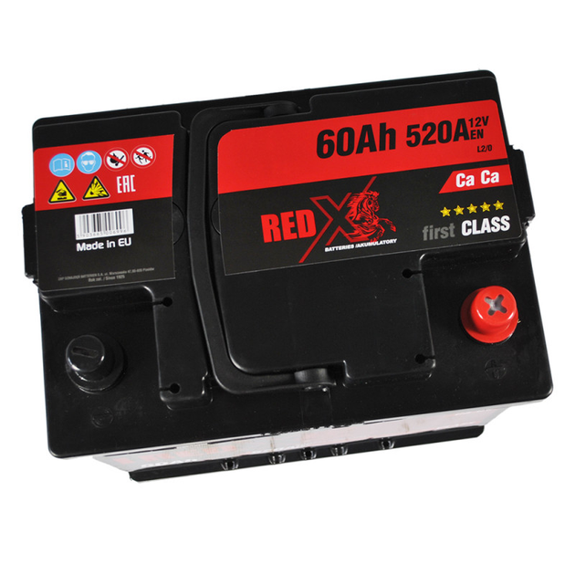 Автомобільний акумулятор RED X 60Ah 520A R+ (L2) - зображення 3