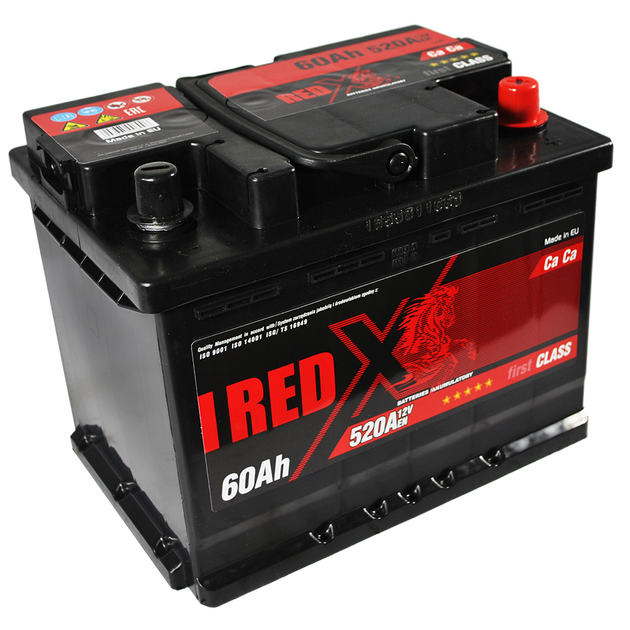 Автомобільний акумулятор RED X 60Ah 520A R+ (L2) - зображення 5