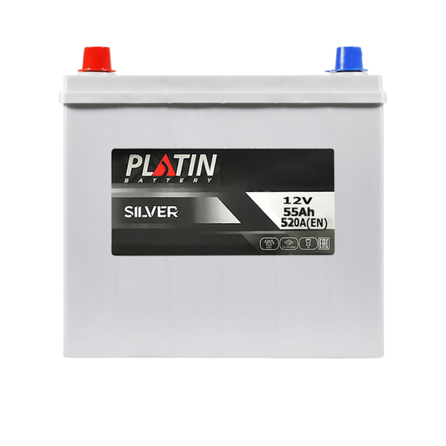 Автомобильный аккумулятор PLATIN Silver Asia SMF 55Ah 520A L+ NS60 - изображение 2