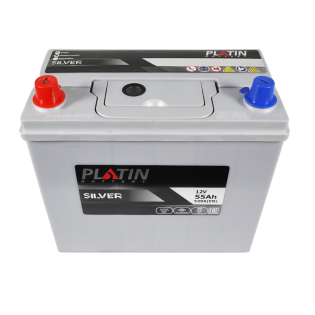 Автомобильный аккумулятор PLATIN Silver Asia SMF 55Ah 520A L+ NS60 - изображение 4
